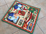 Teddy Bear Design, Reusable Pocket Advent Calendar.