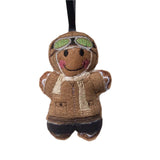 Aviator Gingerbread Man Decoration