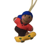 Skateboarding Gingerbread Man Decoration