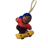 Skateboarding Gingerbread Man Decoration