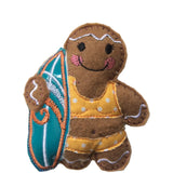 Surfer Girl Bikini Gingerbread Decoration