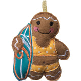 Surfer Girl Bikini Gingerbread Decoration