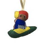 Kayaking Gingerbread Man Decoration