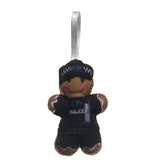 Police Officer Black Uniform Gingerbread Decoration