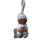 Cricketer Gingerbread Man Decoration