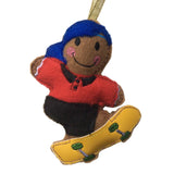 Skateboarding Gingerbread Man Decoration