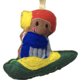 Kayaking Gingerbread Man Decoration
