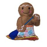 Paddle Boarding Boy Gingerbread Man Decoration
