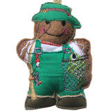 Fishing Gingerbread Man Decoration