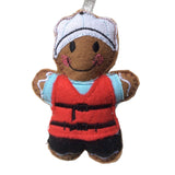 Yachtsman, sailor gingerbread man decoration.