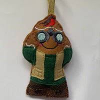 Bird Watcher Gingerbread Man Decoration