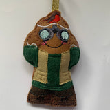 Bird Watcher Gingerbread Man Decoration