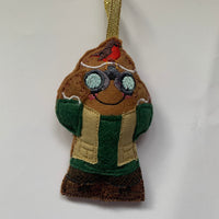 Bird Watcher Gingerbread Man Decoration