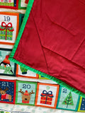 Children's Design Christmas Squares Reusable Fabric Pocket Advent Calendar