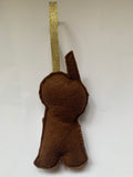 Church Bell Ringer, Gingerbread Man Hanging Tree Decoration.