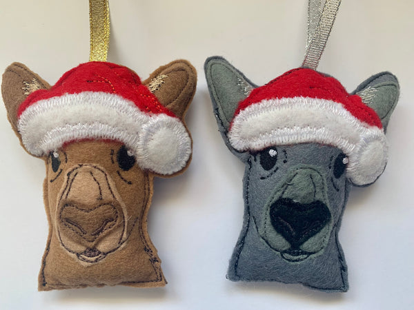 Christmas Kangaroo, Australian Animal Christmas Tree Decorations ...