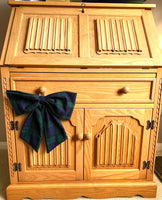 Navy Tartan Door Bow (Large)