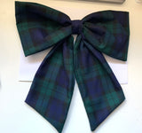 Navy Tartan Door Bow (Large)