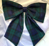 Navy Tartan Door Bow (Large)