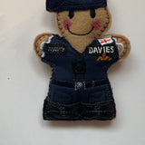 Royal Navy Submariner Officer Gingerbread Man Decoration