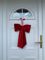 Red Velvet Christmas Door Bow (Large)