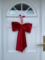 Red Velvet Christmas Door Bow (Large)