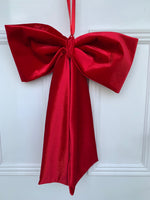 Red Velvet Christmas Door Bow (Large)