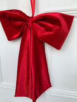 Red Velvet Christmas Door Bow (Large)