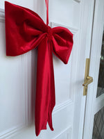 Red Velvet Christmas Door Bow (Large)