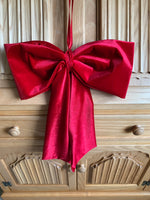 Red Velvet Christmas Door Bow (Large)