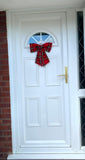 Red Tartan Door Bow (Large)