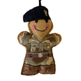 REME Soldier Gingerbread Man Decoration
