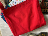 Handmade Quilted Christmas Stocking – Traditional Santa & Festive Print