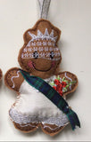 Scottish bridegingerbread man decoration.