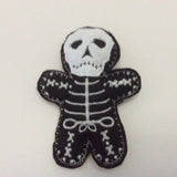 Skeleton, felt Halloween hanging decoration.