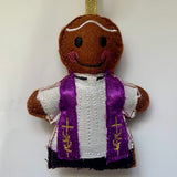 Vicar Gingerbread Man Hanging Tree Decoration