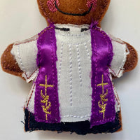 Vicar Gingerbread Man Hanging Tree Decoration