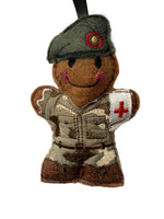 Army Medic Soldier Gingerbread Man Decoration