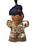 Army Medic Soldier Gingerbread Man Decoration