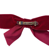 Burgundy Velvet Christmas Tree Bows.