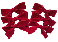 Burgundy Velvet Christmas Tree Bows.