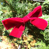 Burgundy  velvet Christmas tree bw