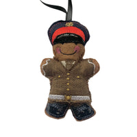 British Soldier in Dress Uniform Gingerbread Man Decoration