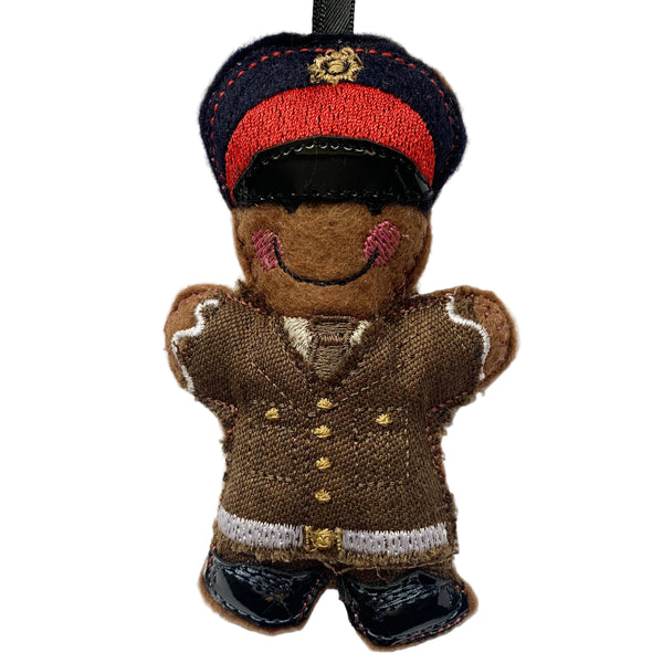 British Soldier in Dress Uniform Gingerbread Man Decoration