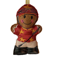 Jockey Gingerbread Man Decoration