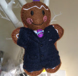 Male Flight Attendant Gingerbread Man