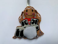 Drummer Gingerbread Man Decoration