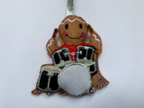 Drummer Gingerbread Man Decoration