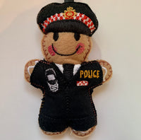 City of London Police Officer Gingerbread Man Decoration