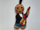 Guitarist Gingerbread Man Christmas decoration